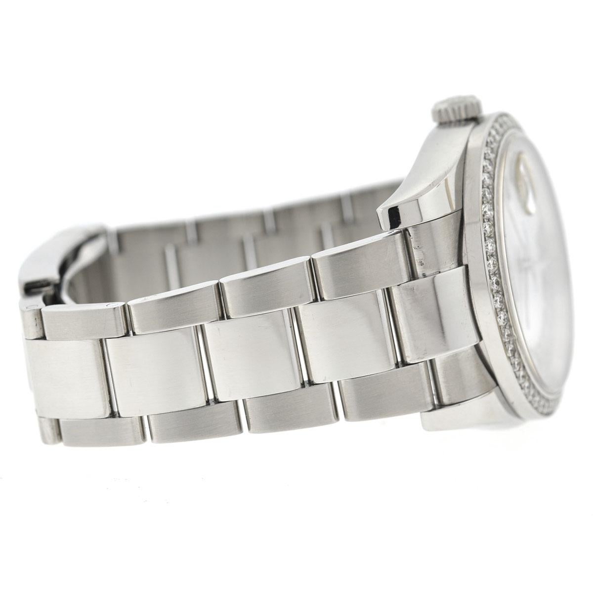 Rolex 116200 Datejust MOP Diamond Dial Diamond Bezel Stainless Steel Watch 2
