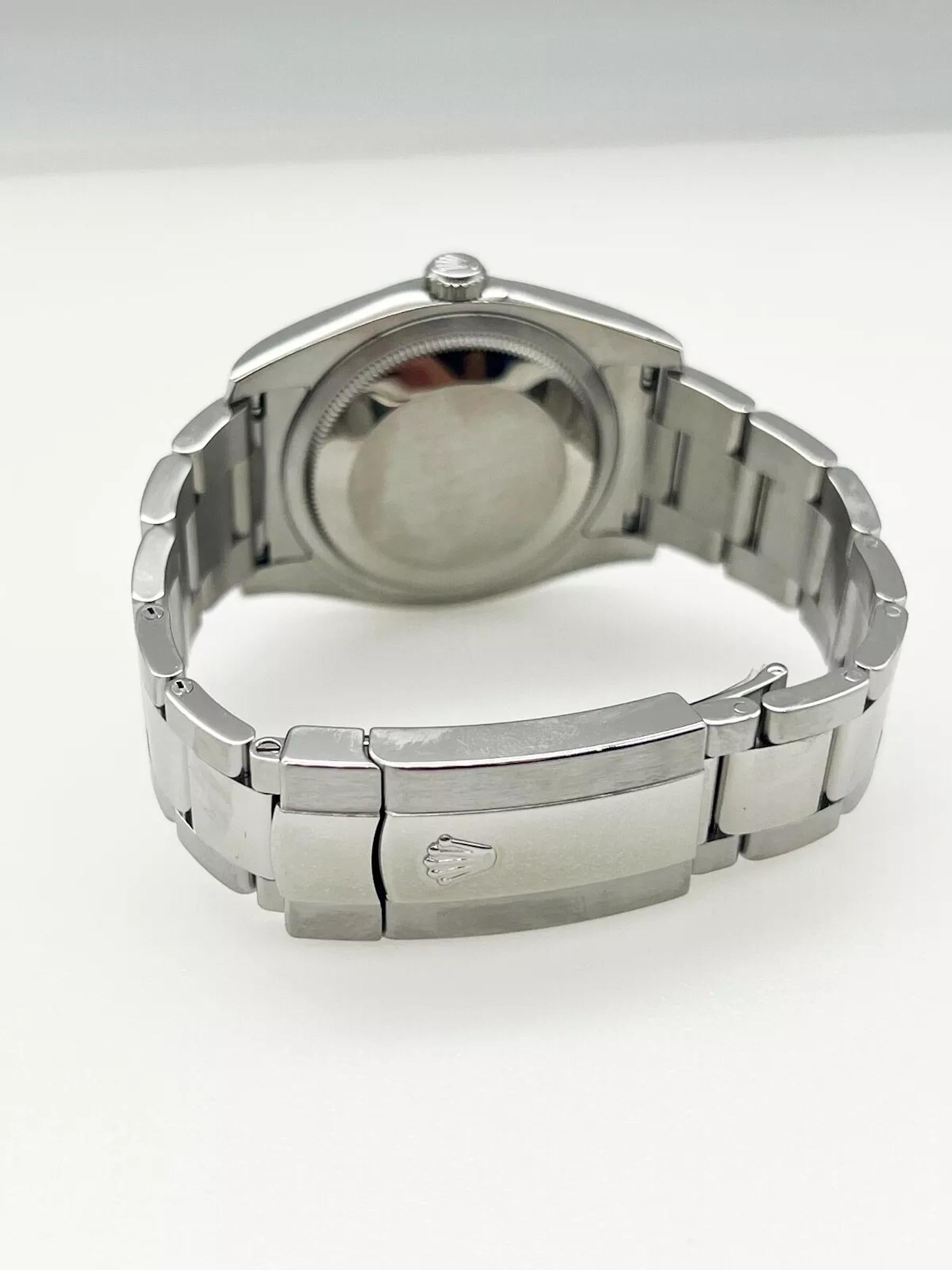 Rolex 116200 Datejust Weißes römisches Zifferblatt Edelstahl-Kastenpapier 2015 2
