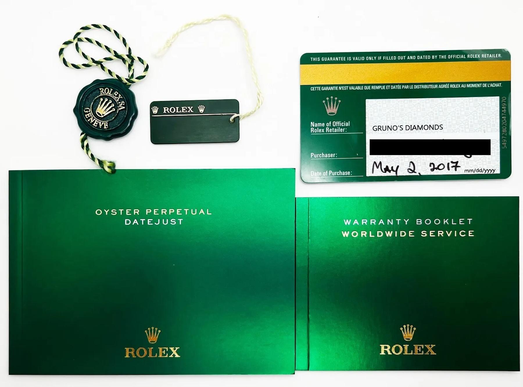 Rolex 116200 Datejust Weißes römisches Zifferblatt Edelstahl Box Papiere 2017 3