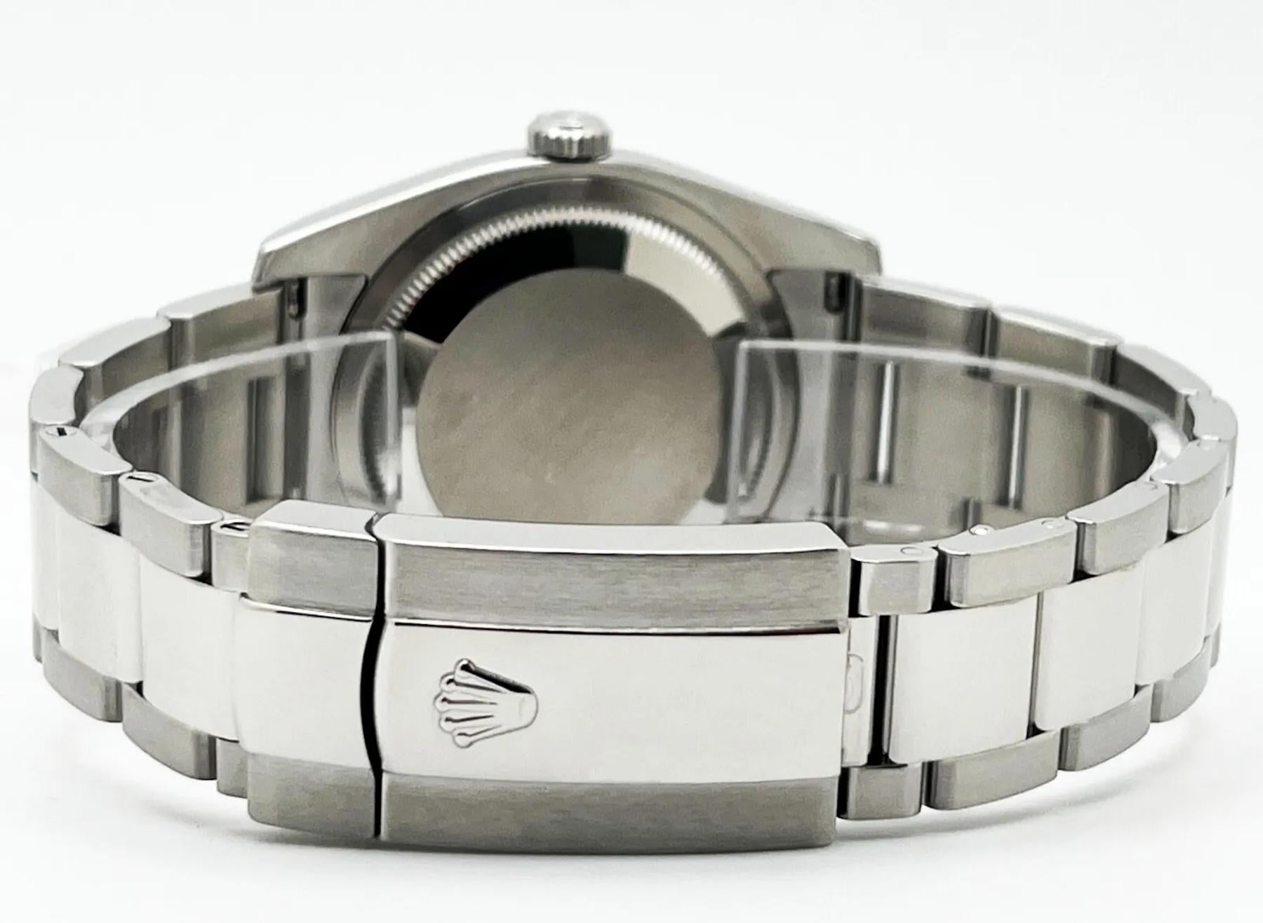 Rolex 116200 Datejust Weißes römisches Zifferblatt Edelstahl Box Papiere 2017 4