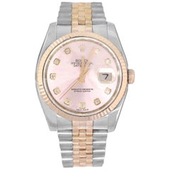 Rolex 116231 Datejust Pink Diamond Dial Watch