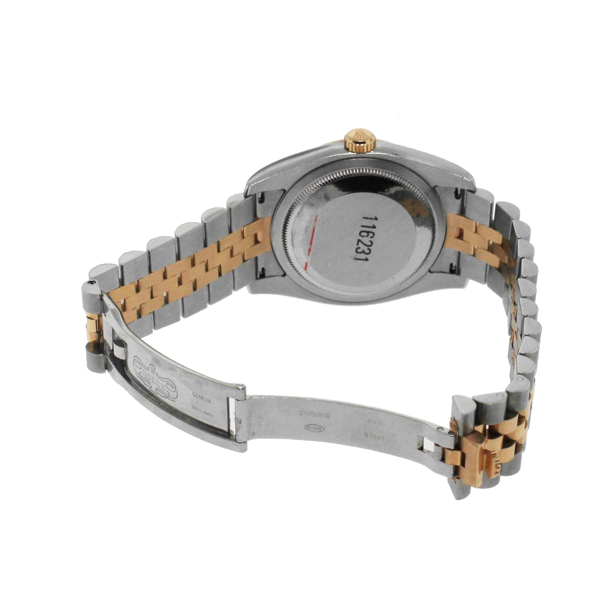 Round Cut Rolex 116231 Datejust Watch