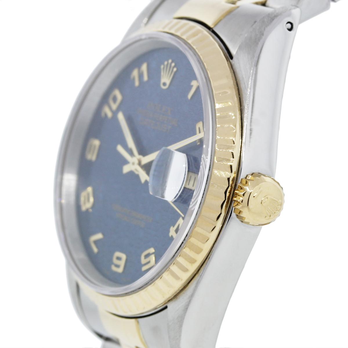 Reloj Rolex 116233 Datejust Dos Tonos Esfera Azul Jubilee en venta 2