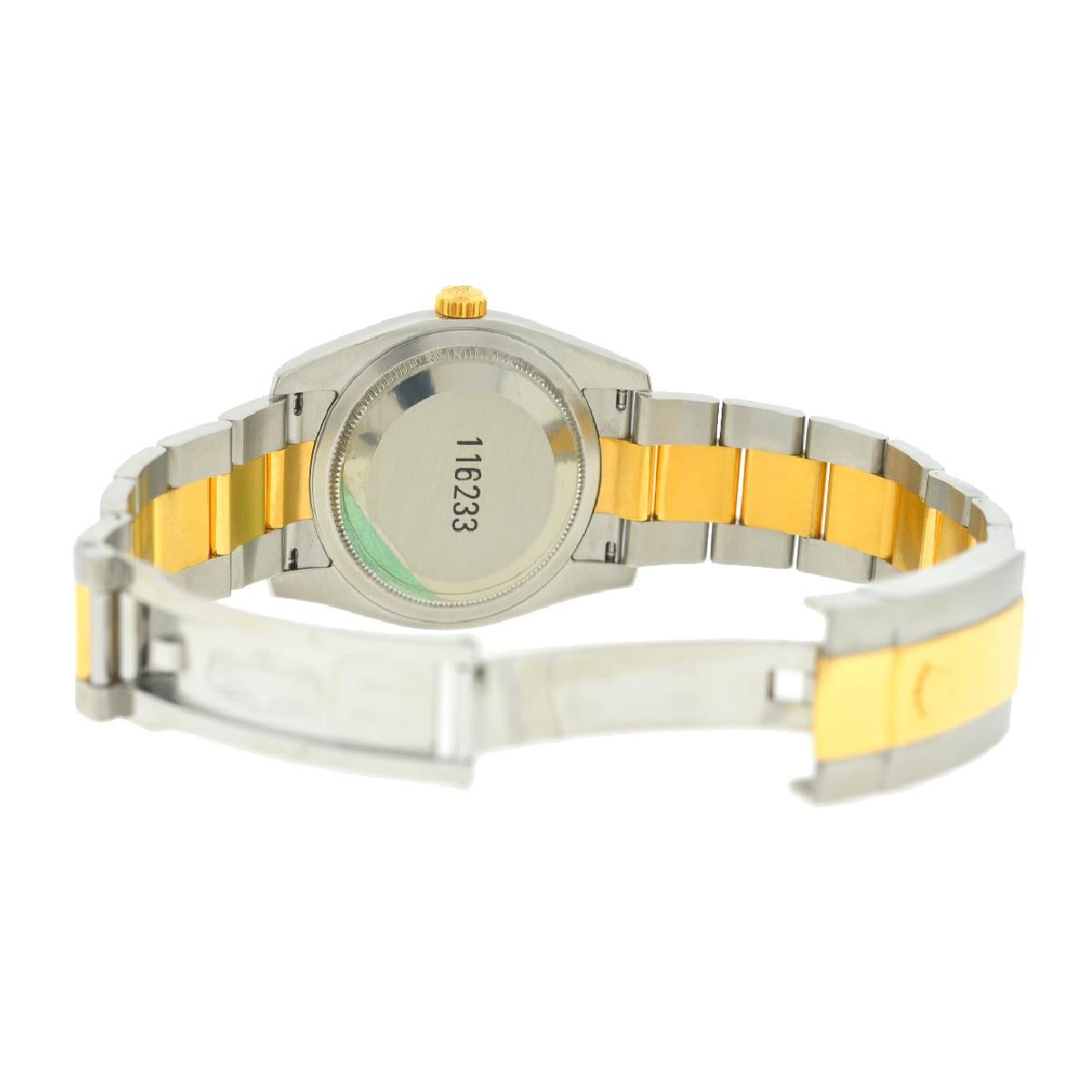 Rolex 116233 Datejust Two-Tone Factory Original Diamonds Watch 4