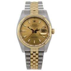 Rolex 116233 Datejust Two-Tone Silver Dial Watch