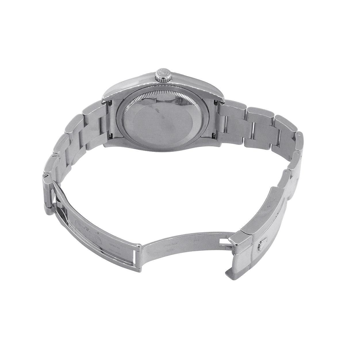 Women's or Men's Rolex 116234 Datejust Black Diamond Dial Watch