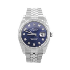 Rolex 116234 Datejust Blue Diamond Dial
