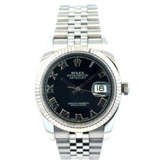 Rolex 116234 Datejust Stainless Steel and 18k White Gold Bezel 36mm Watch