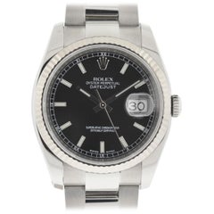 Rolex 116234 Datejust Stainless Steel Black Dial Automatic Watch