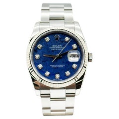 Rolex 116234 FACTORY Esfera Sodalita Diamante Inoxidable Oro 18K Caja Papel 2006