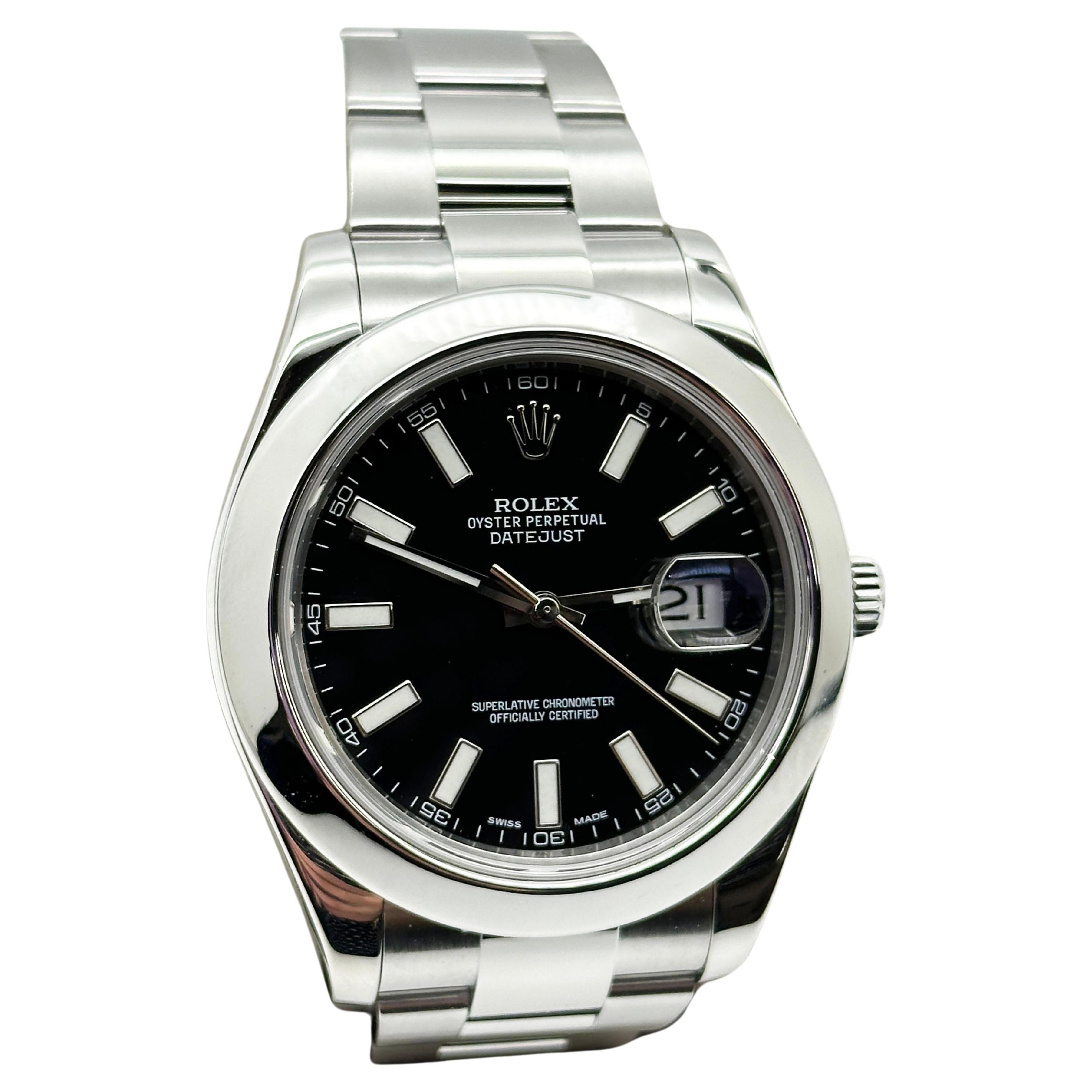 Rolex 116300 Datejust II 41mm Black Dial Stainless Steel Box