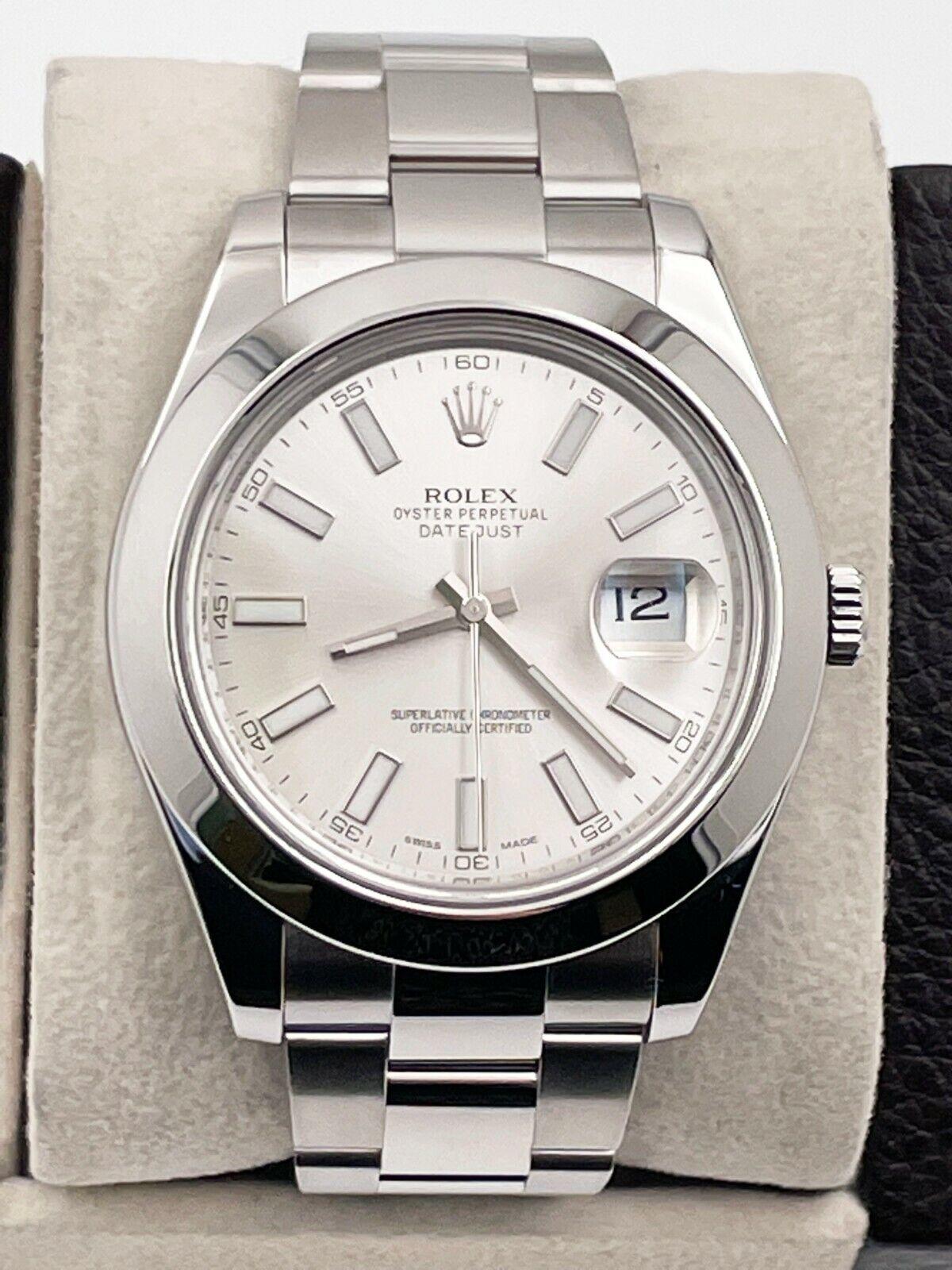 Men's Rolex 116300 Datejust II Silver Dial Stainless Steel