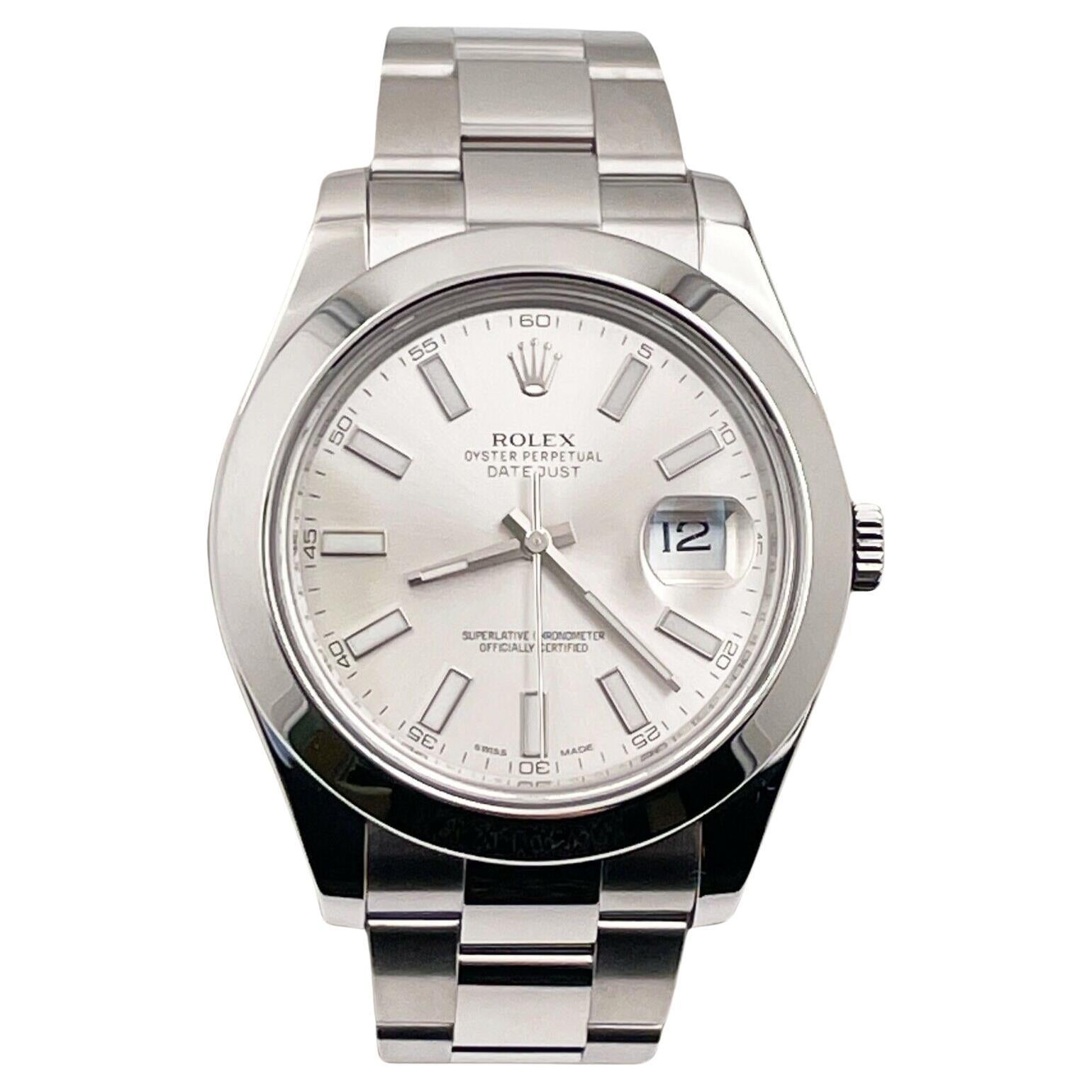 Rolex 116300 Datejust II Silver Dial Stainless Steel For Sale