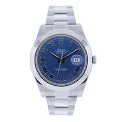 Rolex 116300 Datejust II Stainless Steel Blue Dial Watch
