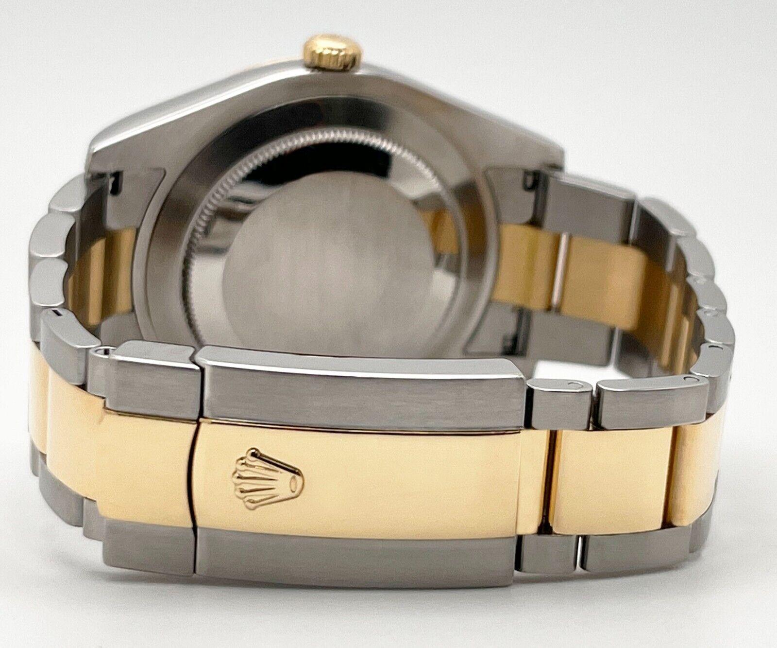 Rolex Datejust II 116333 41mm Schwarzes römisches Zifferblatt 18K Gelbgold Stahlschachtel-Bücherregal 3