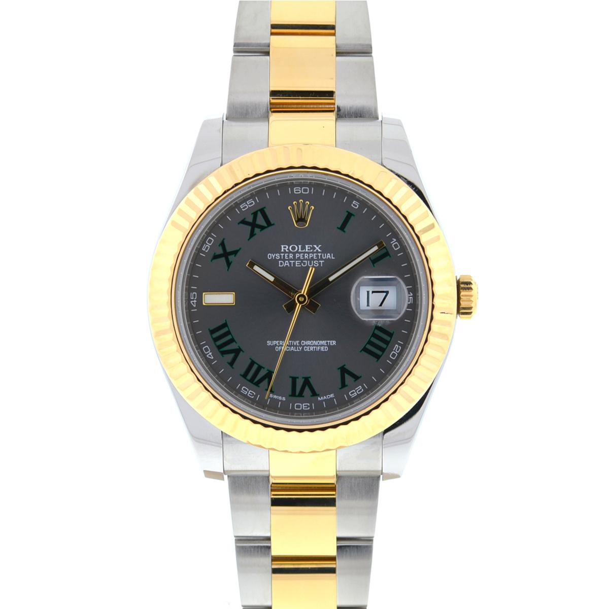 Company - Rolex
Model - 116333 Datejust II
Case Metal - Stainless Steel
Case Measurement - 41mm
Bracelet - Two Tone - Fits up to a 6 3/4