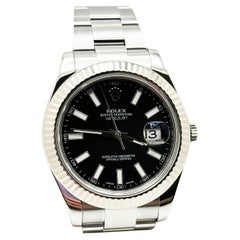 Rolex 116334 Datejust II 41mm schwarzes Zifferblatt Edelstahl Box