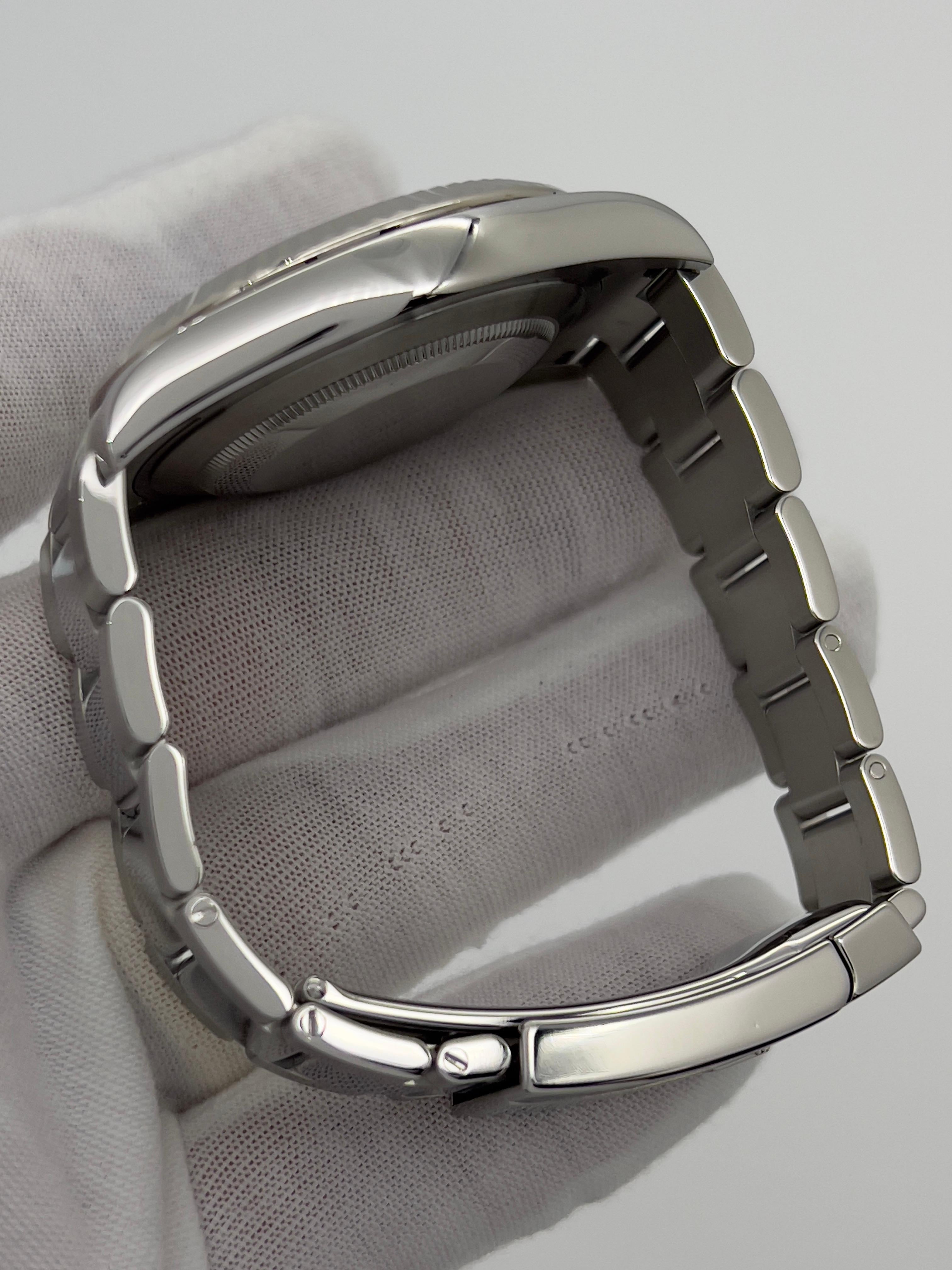 Rolex 116334 Datejust II, cadran romain bleu 41 mm, acier inoxydable, or 18 carats, boîte et papier 4