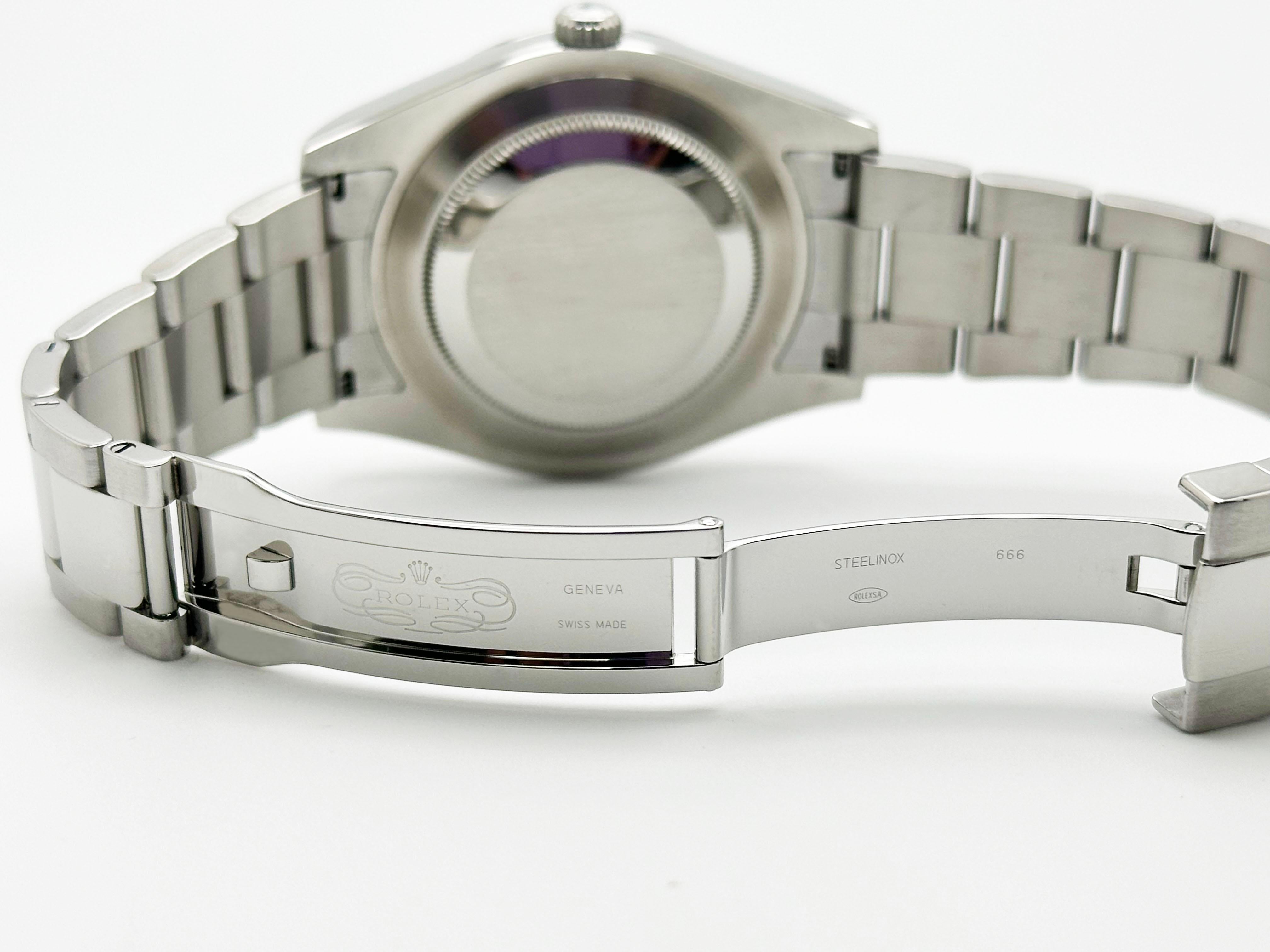 Rolex 116334 Datejust II 41 mm rodio quadrante arabo scatola di carta inossidabile 3
