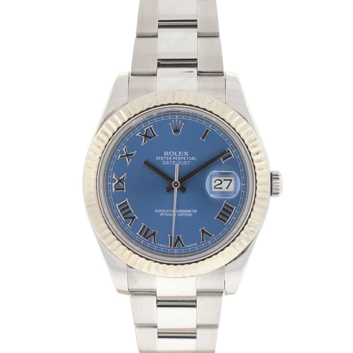 Rolex 116334 Datejust II Blue Dial Stainless Steel Automatic Watch