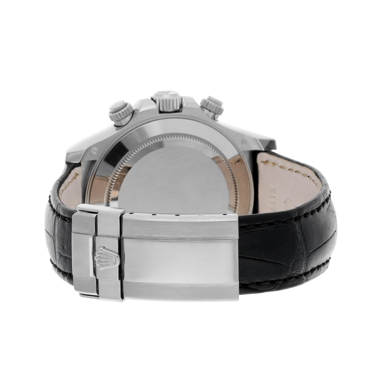 Rolex Montre Cosmograph Daytona pour hommes 116519 avec cadran Meteorite en or blanc 3