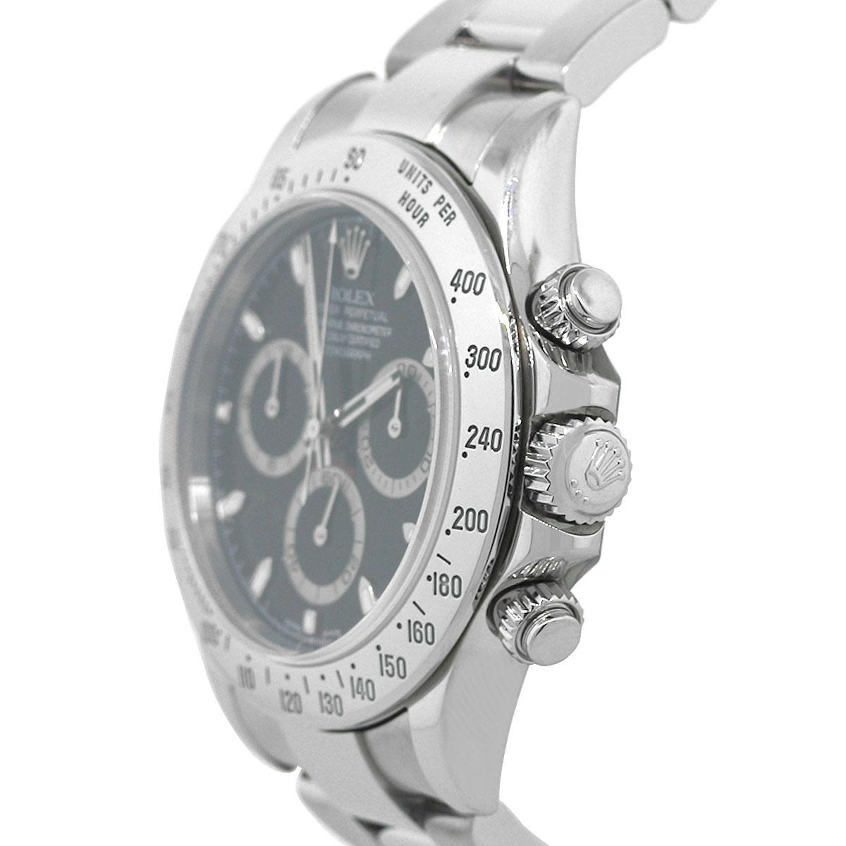 Rolex 116520 Daytona Black Dial Watch In Excellent Condition In Boca Raton, FL