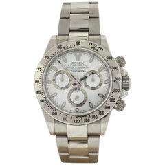 Rolex 116520 Daytona Stainless Steel with a White Dial