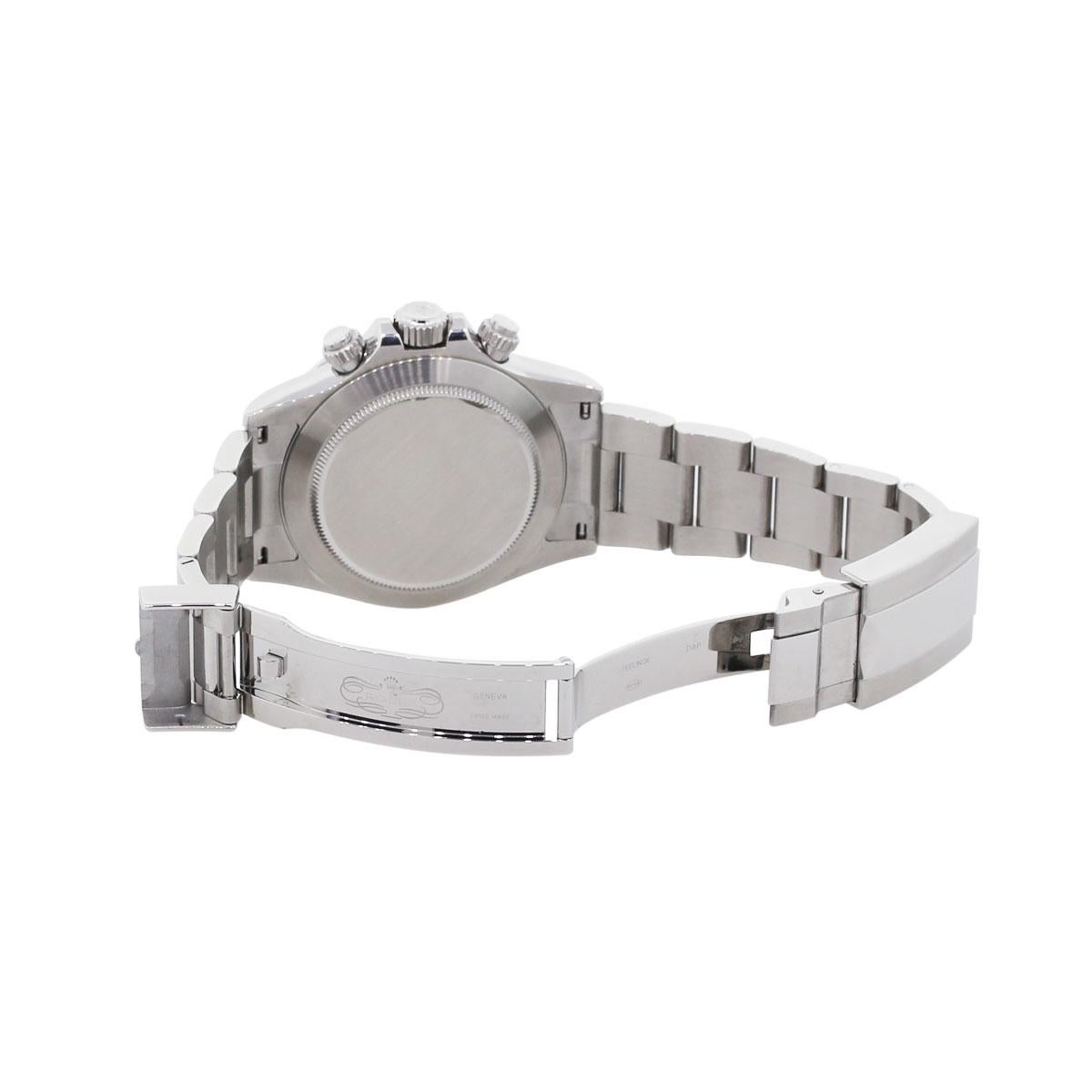 Women's or Men's Rolex 116520 Daytona White Chronograph Dial Wrist Watch