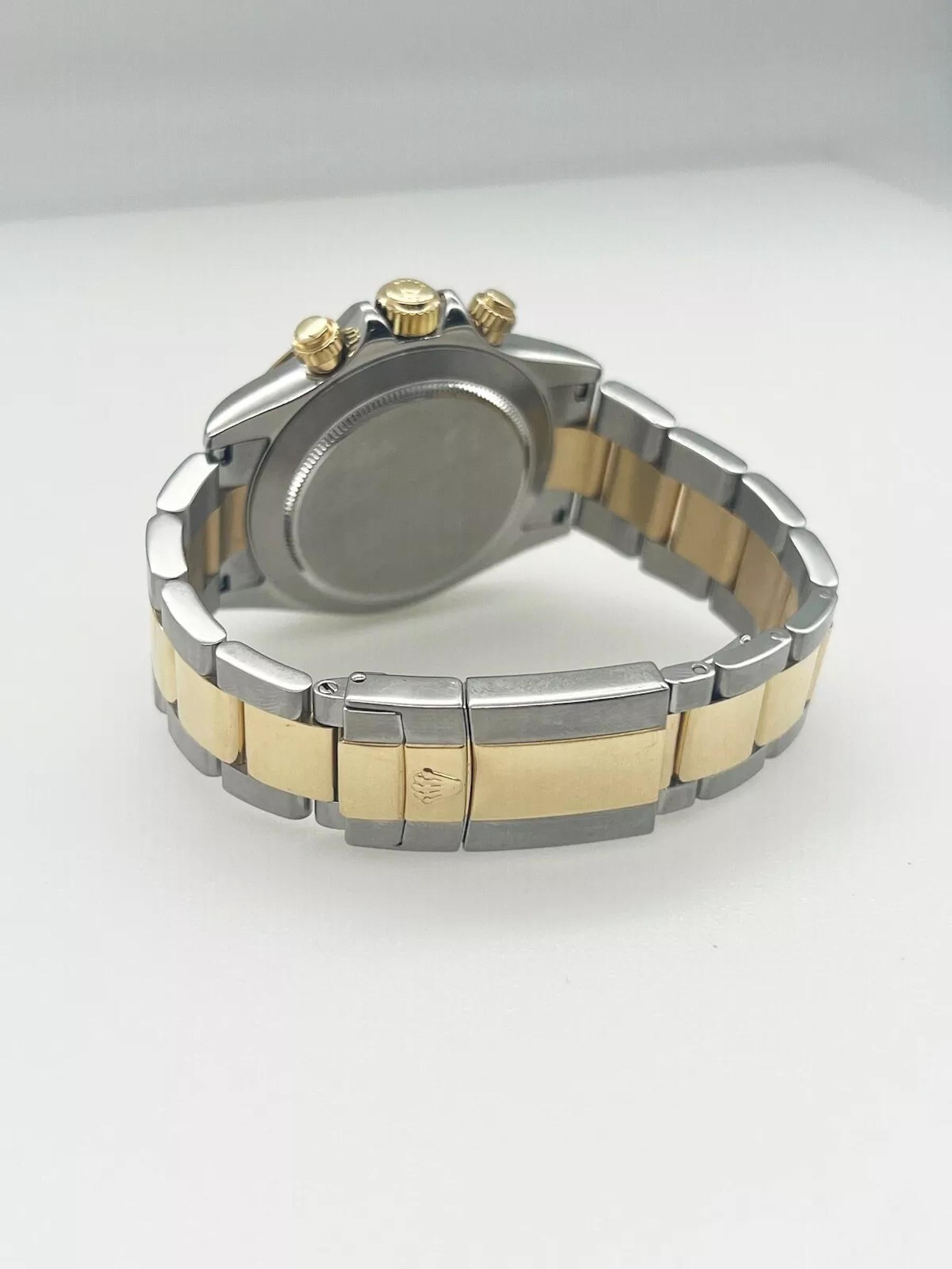Rolex 116523 Daytona Weißes Zifferblatt 18K Gelbgold Edelstahl 1