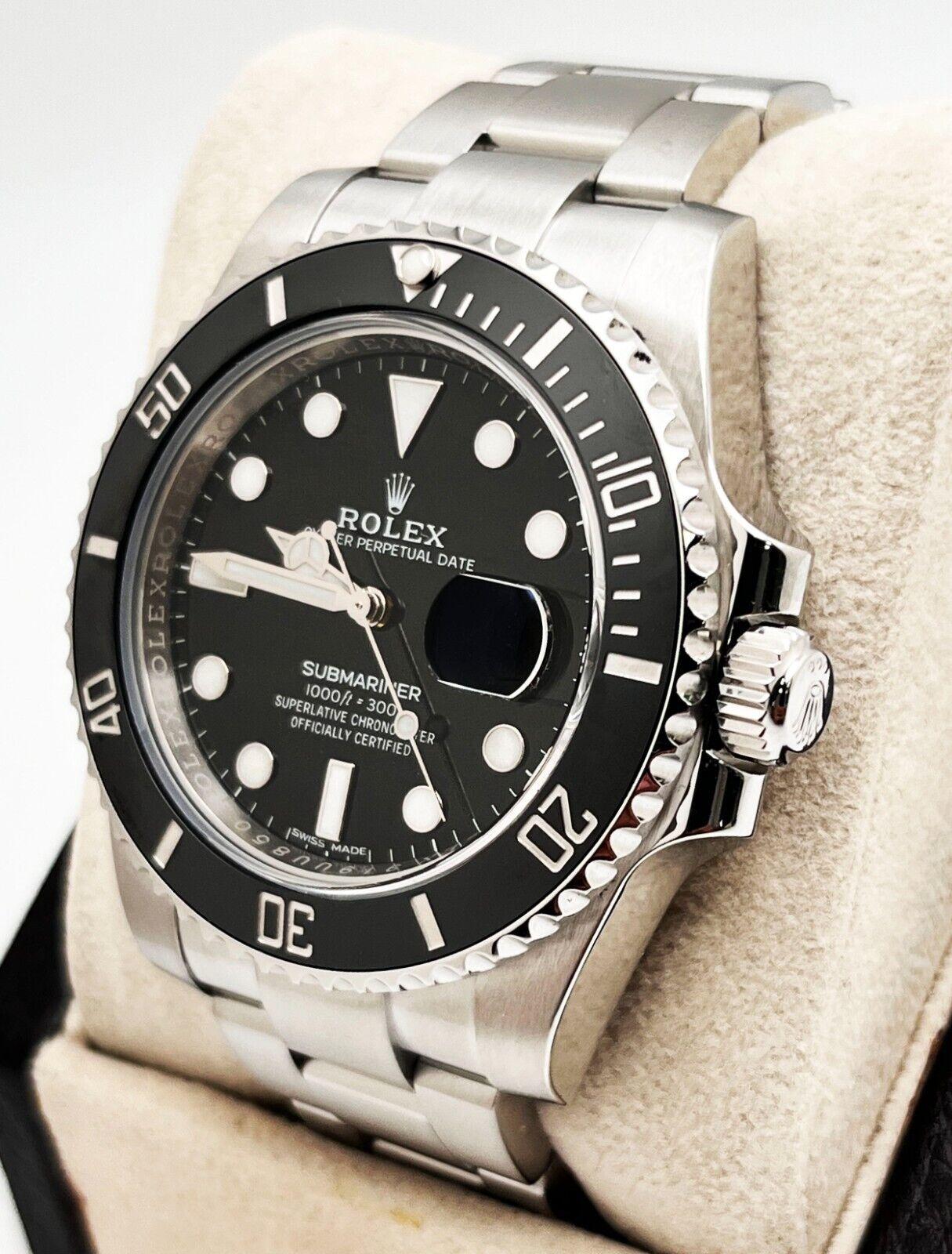 Stilnummer: 116610



Seriennummer: 919UU***



Jahr: 2018

 

Modell: Submariner Datum

 

MATERIAL des Gehäuses: Rostfreier Stahl

 

Band: Rostfreier Stahl

 

Lünette: Schwarze Keramik 

 

Zifferblatt: Schwarz

 

Gesicht: Saphirglas 

