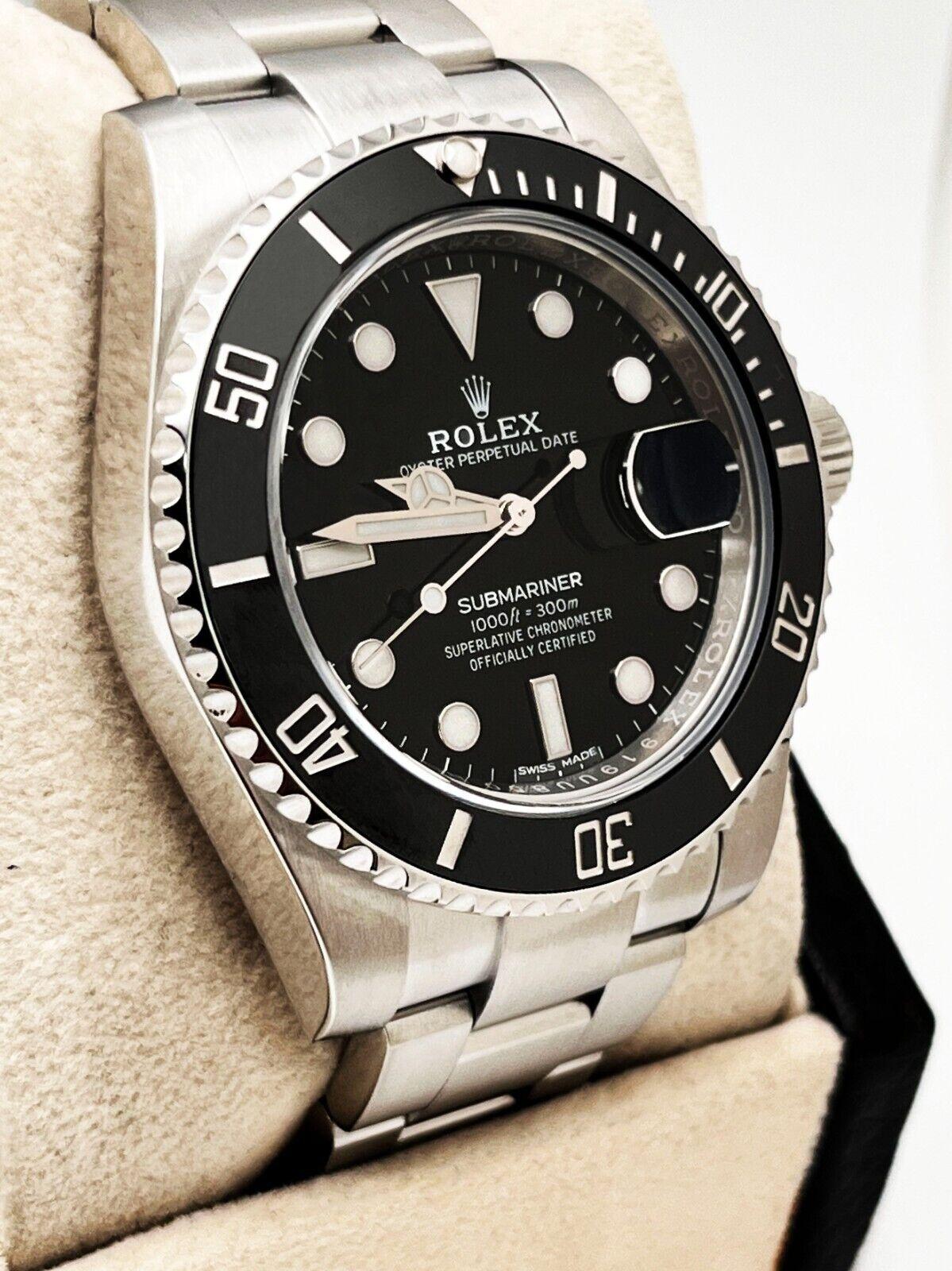 Rolex 116610 Submariner Date Keramik Schwarz Edelstahl Box Papier 2018 1