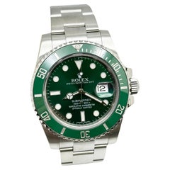Rolex 116610LV Submariner Hulk Verde Cerámica Acero Inoxidable Caja Papel 2016