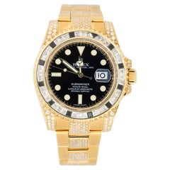 Rolex 116618LB Submariner 18 Karat Diamond & Sapphire Watch