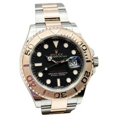 Rolex 116621 Yacht Master Schwarzes Zifferblatt 18K Roségold Edelstahl Box Papier 2018