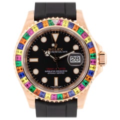 Rolex 116655 Yacht Master 18 Karat Gold "Tutti Fruity" Aftermarket Bezel Watch