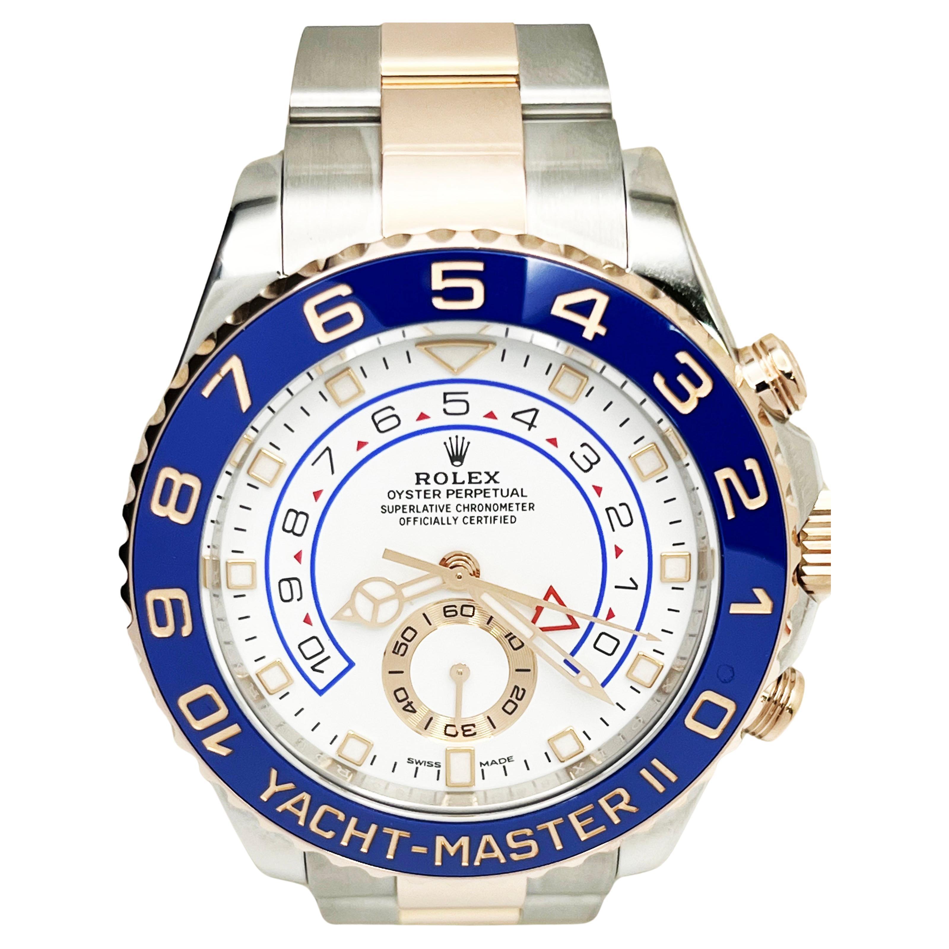 Rolex 116681 Yacht Master II Steel & Everose Gold 44mm Box Papers 2021