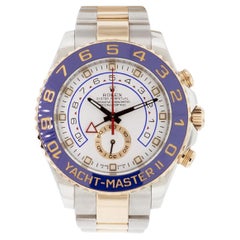 Rolex 116681 Yacht-Master II Two Tone White Dial Watch