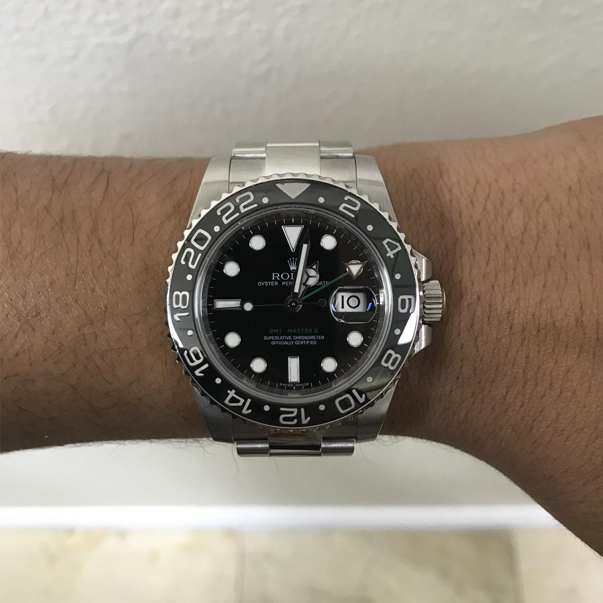 Rolex 116710 GMT II Ceramic Black Dial Men's Watch 7