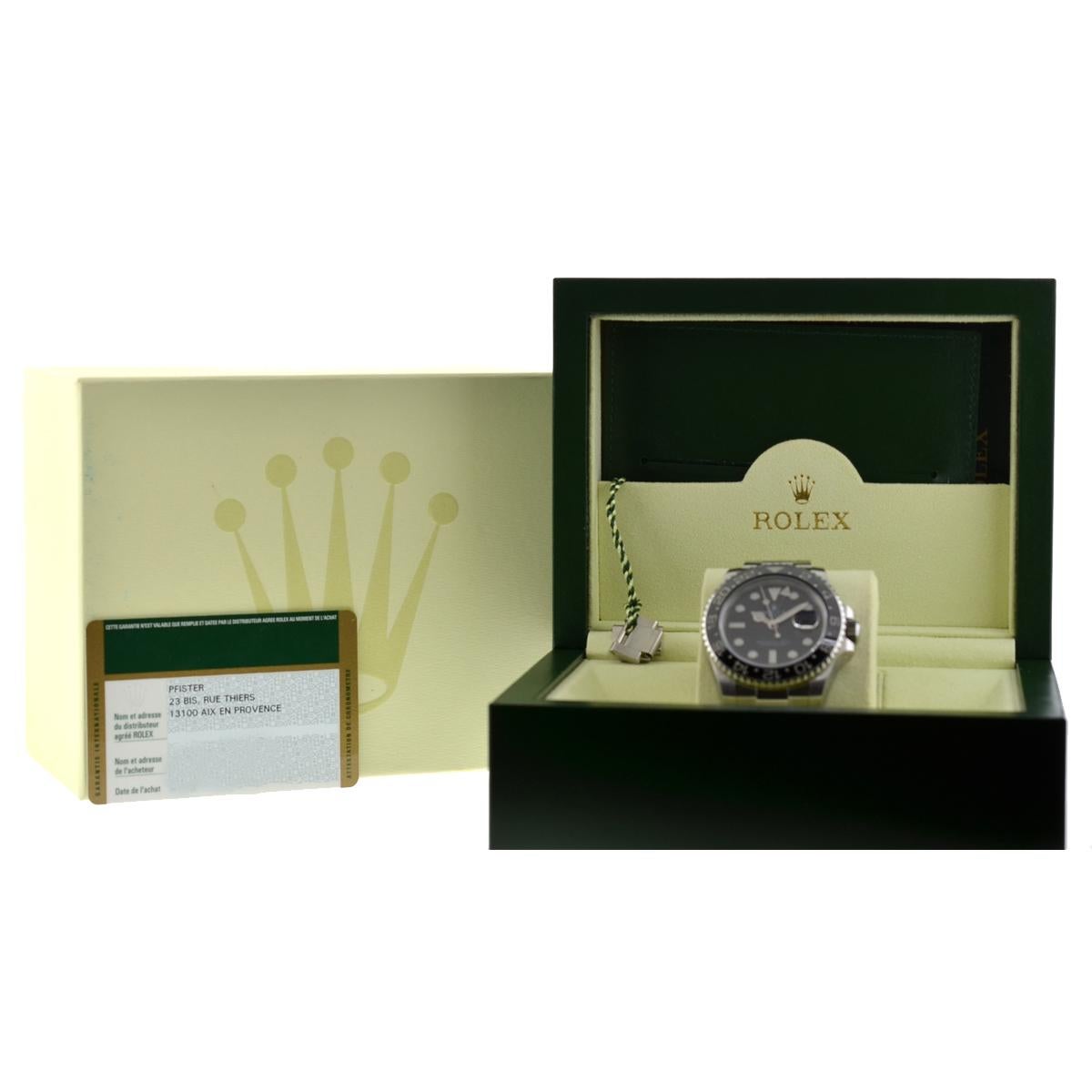 Rolex 116710 GMT II Ceramic Black Dial Men's Watch 8