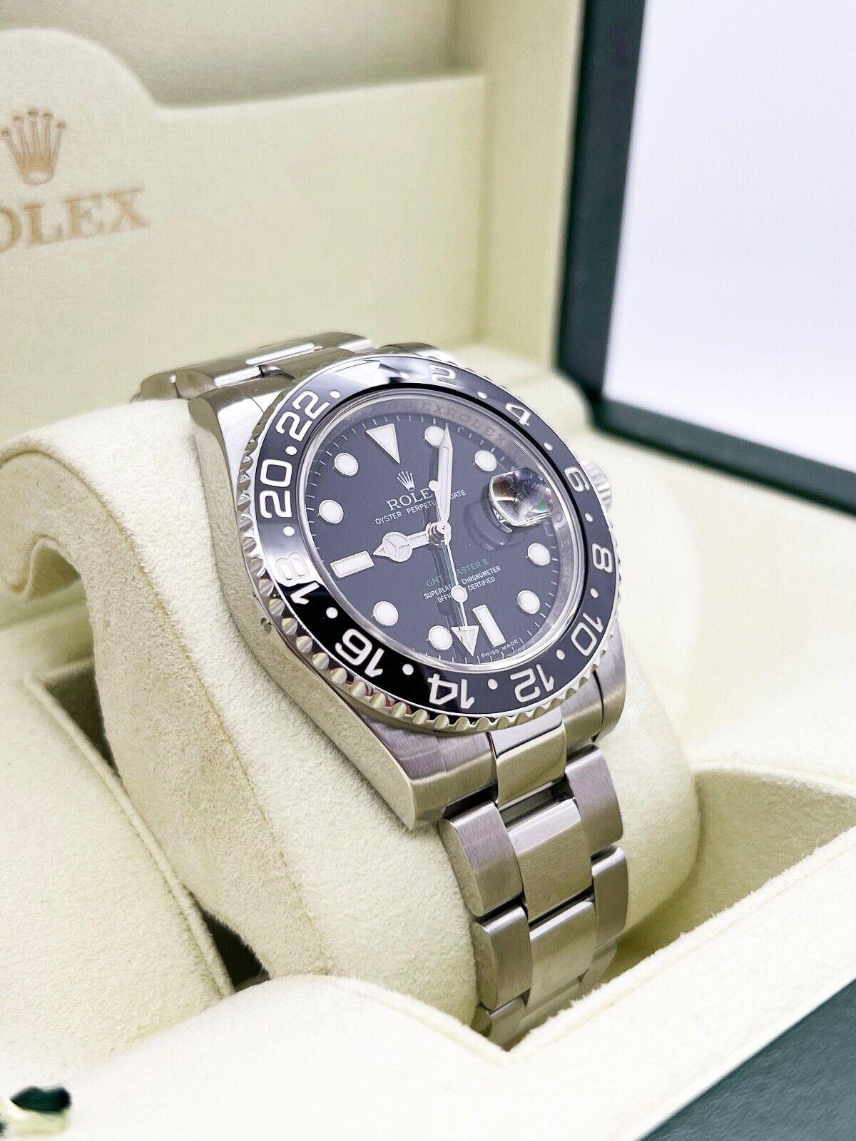 Rolex 116710 GMT Master II Schwarzes Keramik-Edelstahl-Box-Papier aus Edelstahl 1