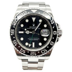 Rolex 116710 GMT Master II Schwarzes Keramik-Edelstahl-Box-Papier aus Edelstahl