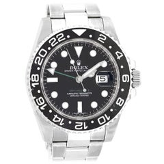 Rolex 116710 GMT Master II Ceramic Bezel Black Dial Watch