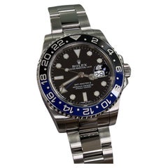 Rolex GMT Master II Batman 116710BLNR 40mm Schwarz Blaue Lünette Stahl Box Papier 2019