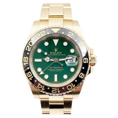 Rolex 116718 GMT Master II Esfera Verde Bisel Cerámico Negro 40mm Oro Amarillo 18K