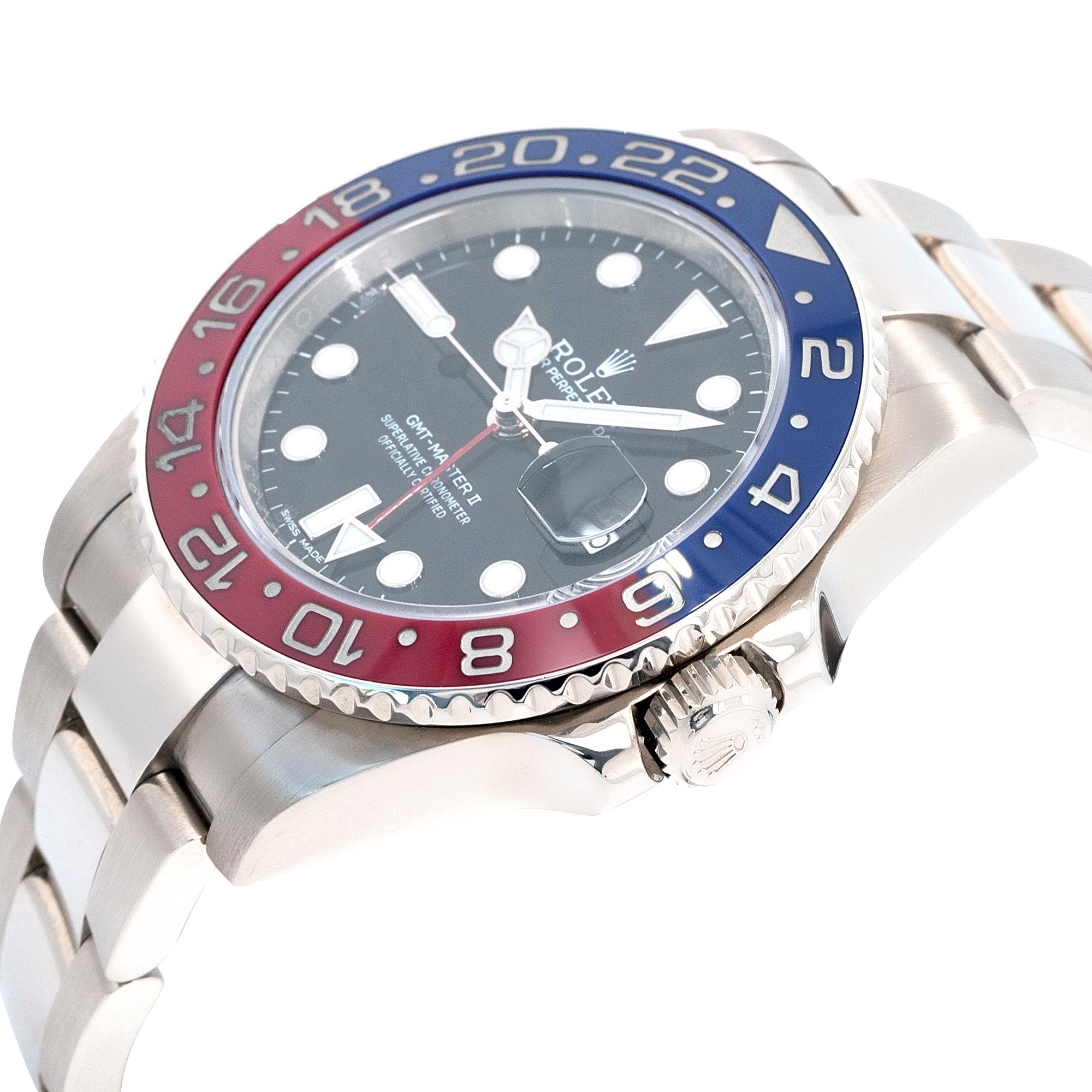 Rolex 116719 GMT-Master II „Pepsi“ Uhr für Damen oder Herren im Angebot