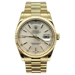 Rolex 118238 President Day Date, boîte en or jaune 18 carats, 2006
