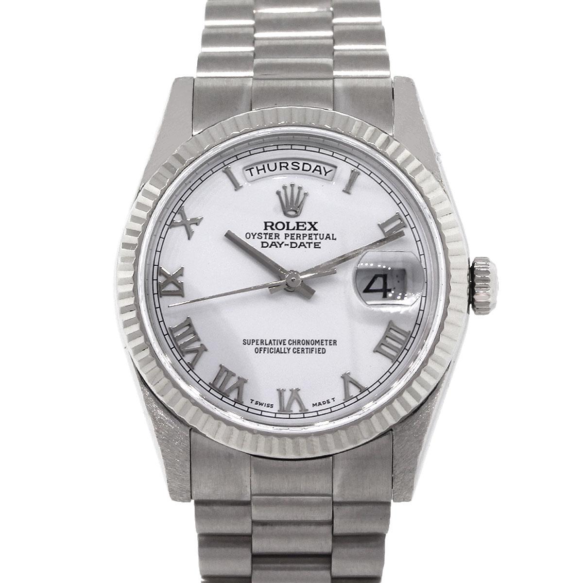Rolex 118239 White Dial Day Date Presidential Automatic Wristwatch