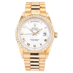Rolex 1.20 Carat Diamond Yellow Gold President Mens Wristwatch