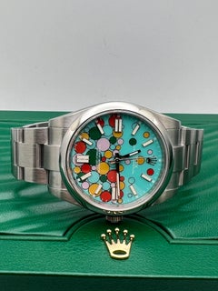 Rolex 124300 Oyster Perpetual 41mm Custom Celebration Balloon Dial Box Papers