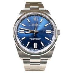 Rolex 124300 Oyster Perpetual Blue Dial Stainless Steel Box Paper 2023